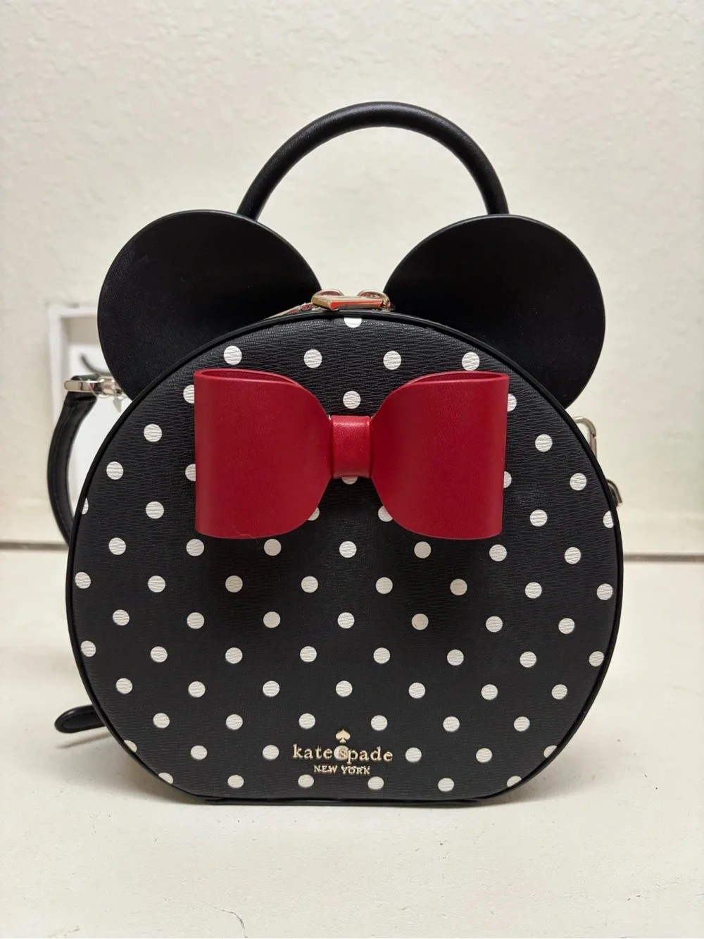 kate spade Disney x kate spade Black Crossbody Interior with Gold Hardware